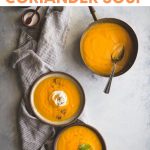 carrot & coriander soup recipe