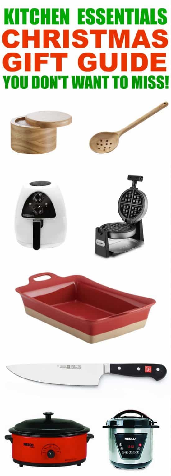 Essential kitchen gift guide for all kitchen gadget lovers! #christmastgiftguide #kitchengifts #kitchengiftideas #giftguideforher #giftguide