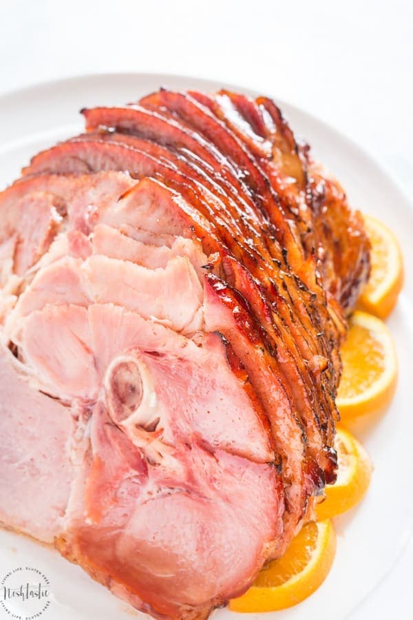 Simple Baked Ham with Brown Sugar Glaze