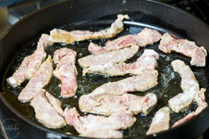 Hinweis: Mongolisches Rindfleisch Schritt 4