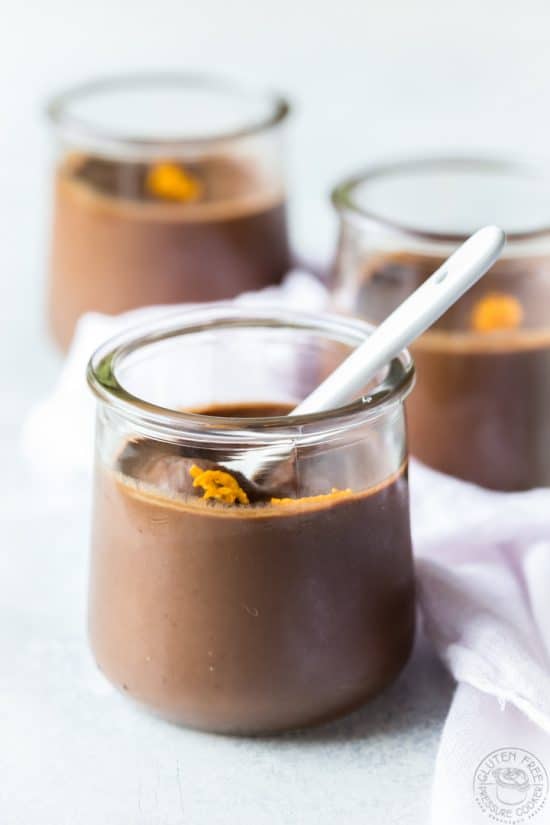 My Paleo Pots De Creme recipe is such an easy and uncomplicated dessert to make with just a few simple ingredients including eggs, coconut milk and chocolate. I used coconut sugar to which adds a touch of caramel flavor to the dessert. #paleo #glutenfree #paleodessert #chocolate #potsdecreme #frenchfood #dessert #glutenfree #glutenfreedessert #dairyfree