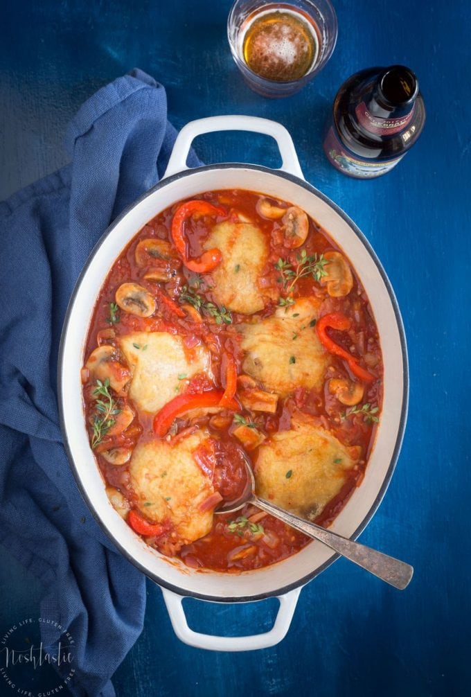 BEST Chicken Cacciatore Oven Baked, Slow Cooker, or Crockpot