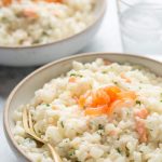 Instant Pot Risotto with Smoked Salmon and Mascarpone Cheese recipe, make it in your pressure cooker! | www.glutenfreepressurecooker.com | #instantpotrisotto #pressurecookerrisotto #instantpot #instapot #electricpressurecooker #glutenfreepressurecooker #glutenfreeinstantpot #glutenfree #salmon #smokedsalmon