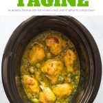 Chicken Tagine Recipe, an authentic Moroccan recipe that you can make at home in your slow cooker, crockpot, or oven bake! www.noshtastic.com | #chickentagine #tagine #slowcookerchicken#glutenfree #noshtastic #glutenfreerecipe #moroccanfood #africanfood #slowcooker #crockpot