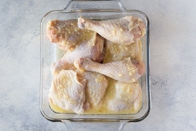 chicken drumsticks in a bowl