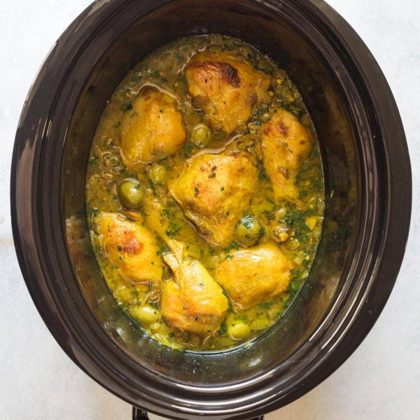 Slow Cooker Chicken Tagine Recipe, made from scratch with authentic flavors