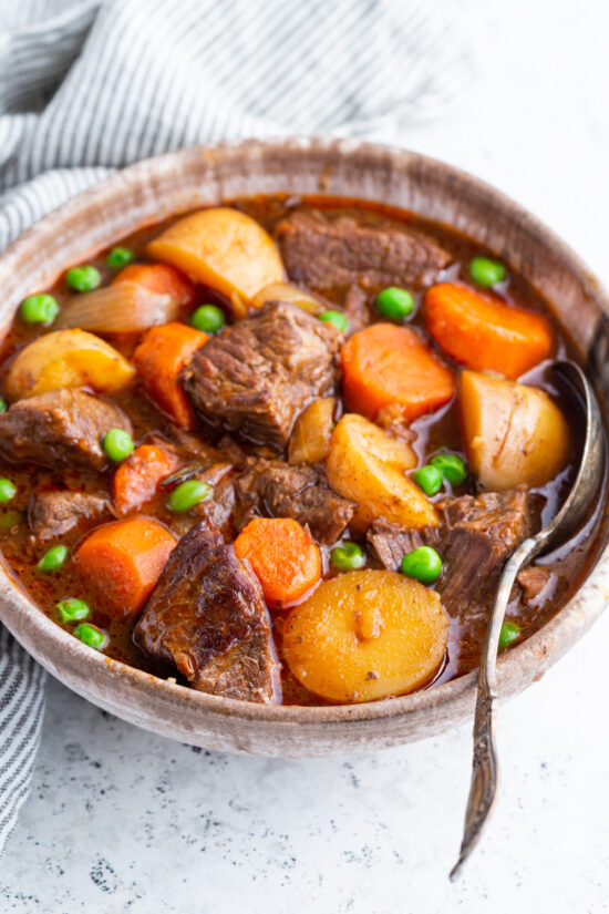 beef stew in a bowl