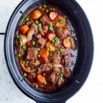 beef stew in a slow cooker