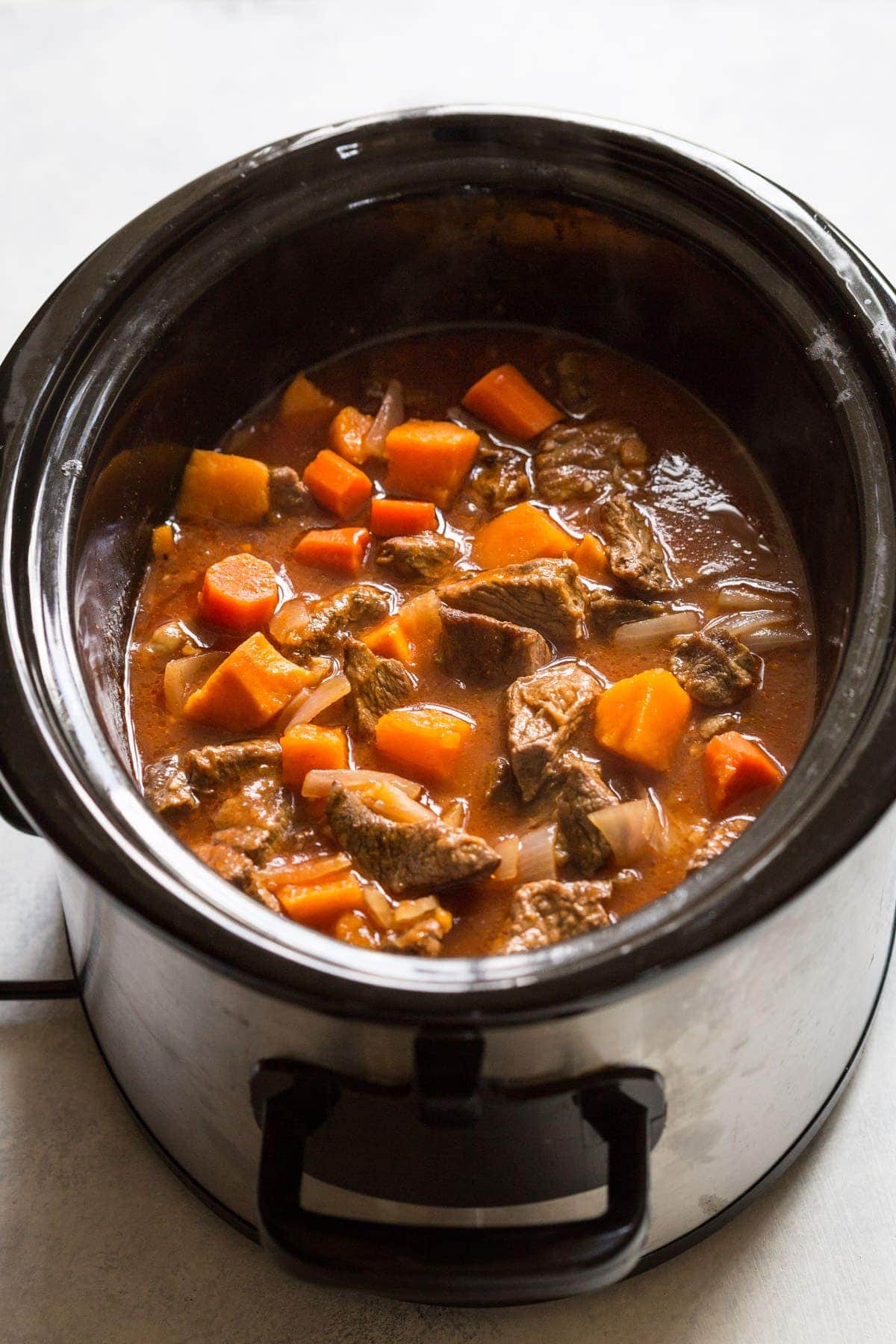 Slow Cooker Beef Stew Noshtastic