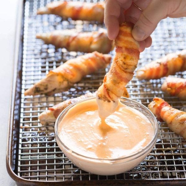 Low carb bacon wrapped Chicken tenders recipe
