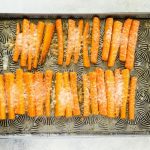 Oven roasted parmesan carrots