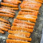 Oven roasted parmesan carrots