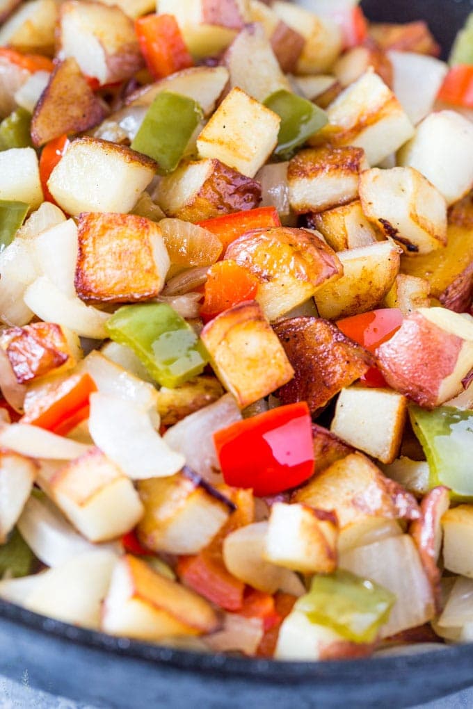 potatoes o brien with bell peppers