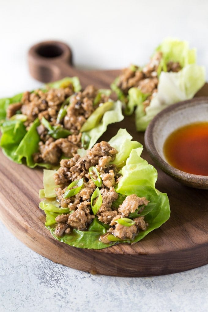 Keto Low Carb Chicken Lettuce Wraps Recipe - Under 5 Carb Keto Meals