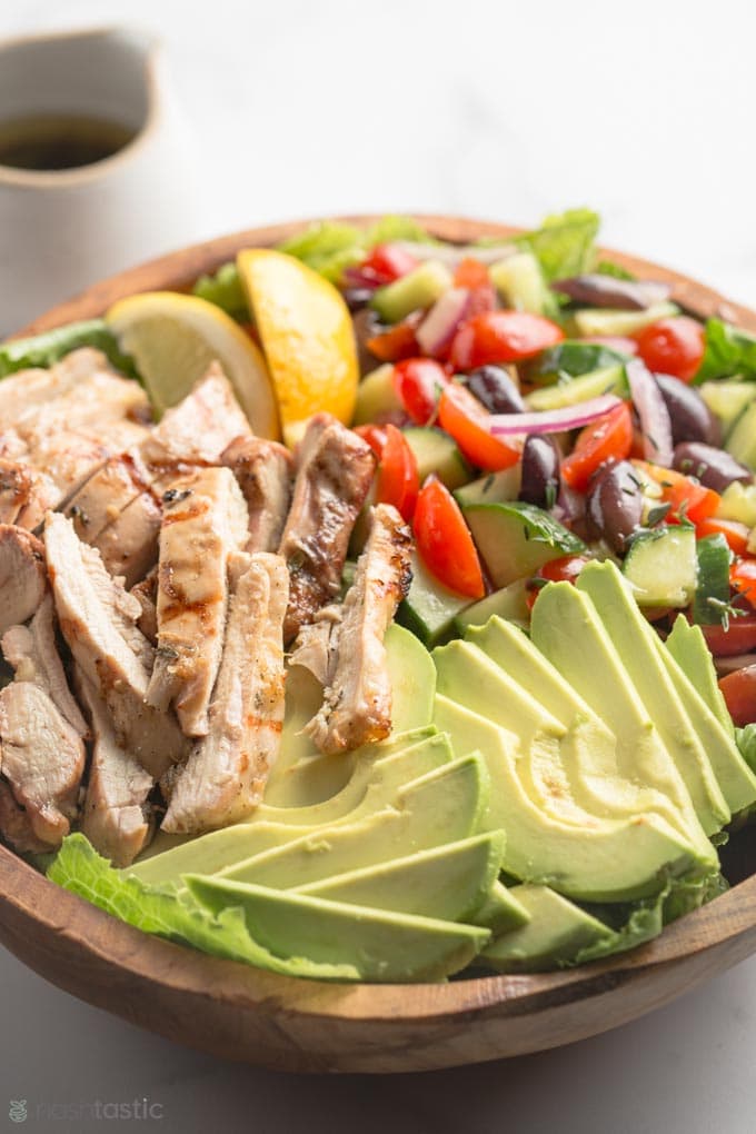 Chicken salad in a large bowl