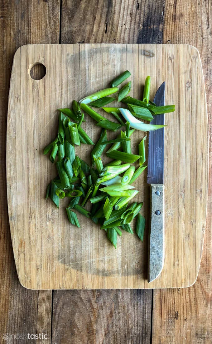 sliced green onions