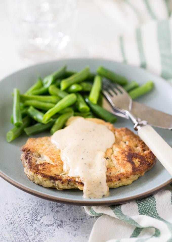 Keto low carb Chicken Fried Steak recipe