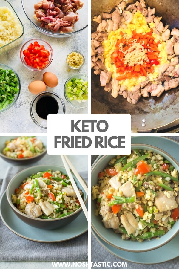 How to make low carb keto fried rice with chicken