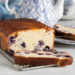 low carb lemon blueberry cake
