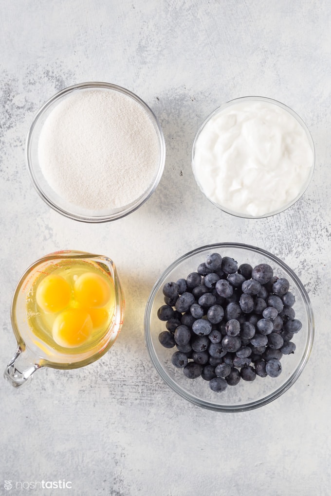 ngredients for low carb blueberry cake 