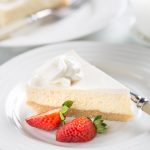 Slice of Low Carb Cheesecake on a plate