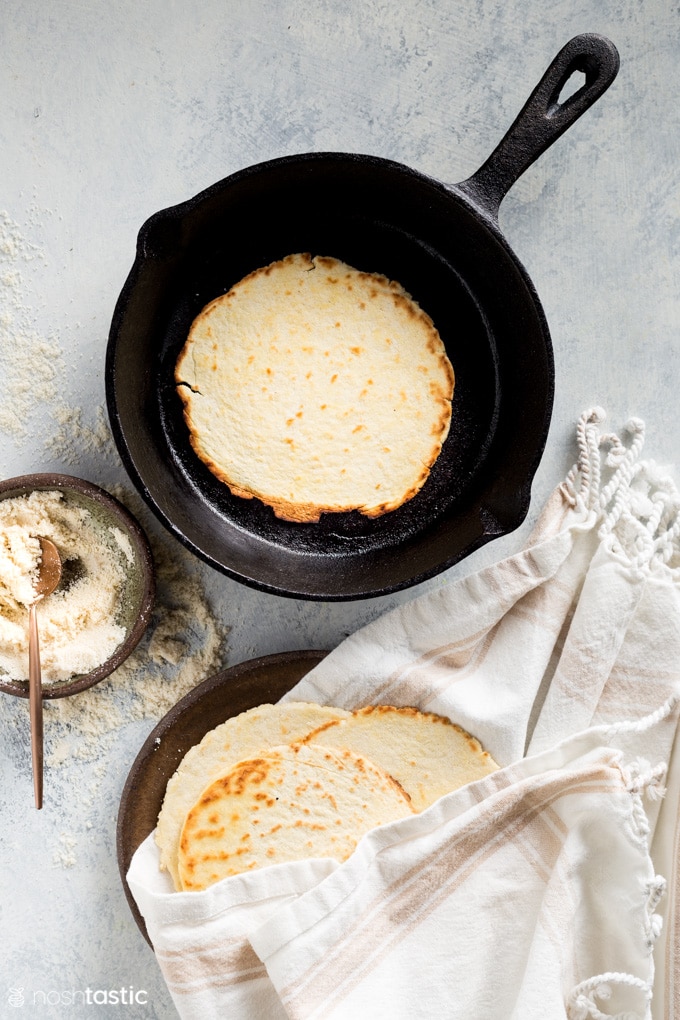 Low Carb Keto Coconut Flour Tortillas recipe 