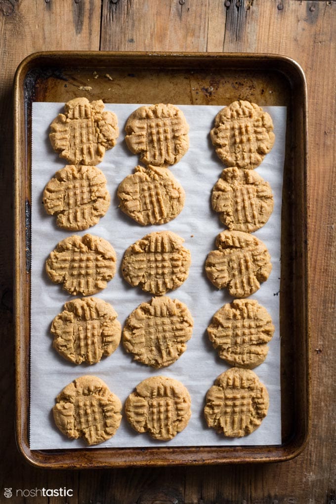 BEST Keto Peanut Butter Cookies - Noshtastic