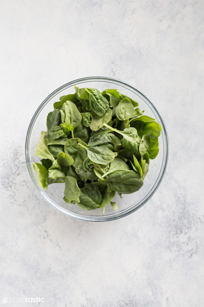 spinach in a bowl