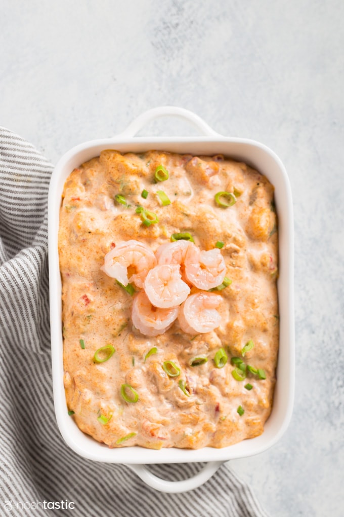 Hot Shrimp Dip in a dish