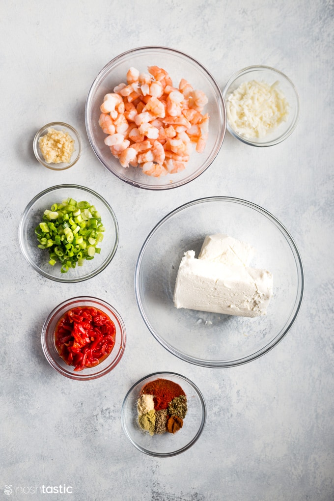 Hot Shrimp Dip ingredients