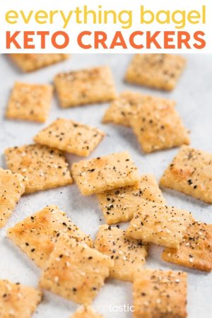 Keto Everything Bagel Crackers - (low carb, gluten free)