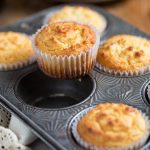 Low Carb Muffins in a baking pan