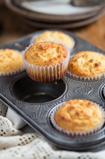 Low Carb Muffins in a baking pan