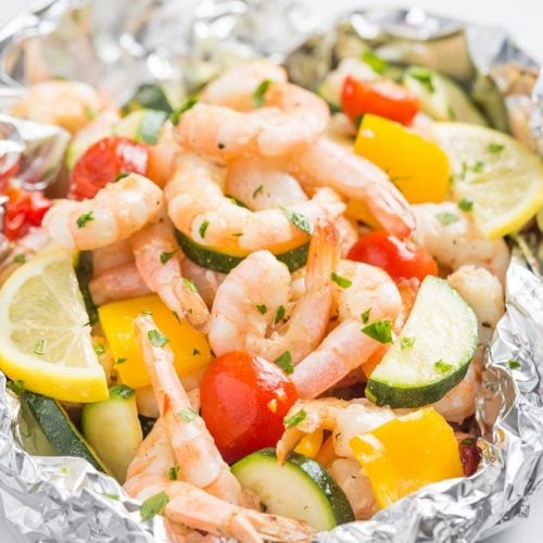 Shrimp Foil Packets Fast Easy Low Carb