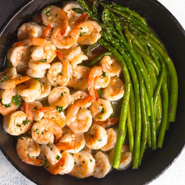 Garlic butter shrimp