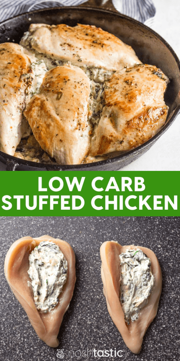 Low Carb Stuffed Chicken - (keto, gluten free)