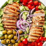 chicken salad in a bowl