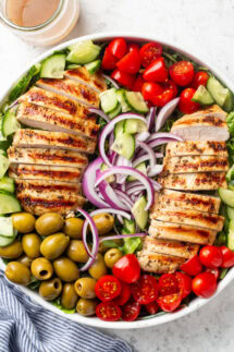 chicken salad in a bowl