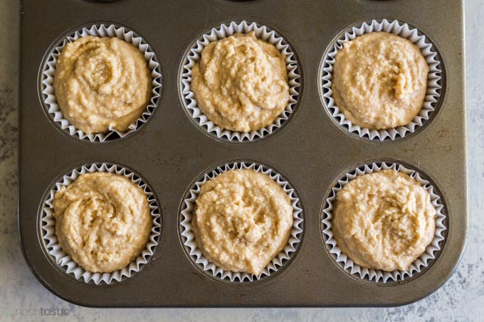 keto muffins in a muffin pan