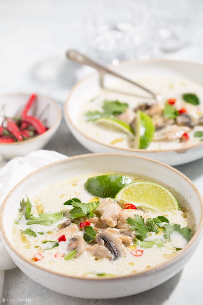 Keto Thai Coconut Chicken Soup