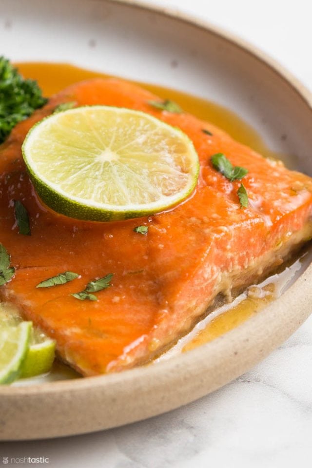 BEST Honey Garlic Salmon (healthy, paleo, gluten free)