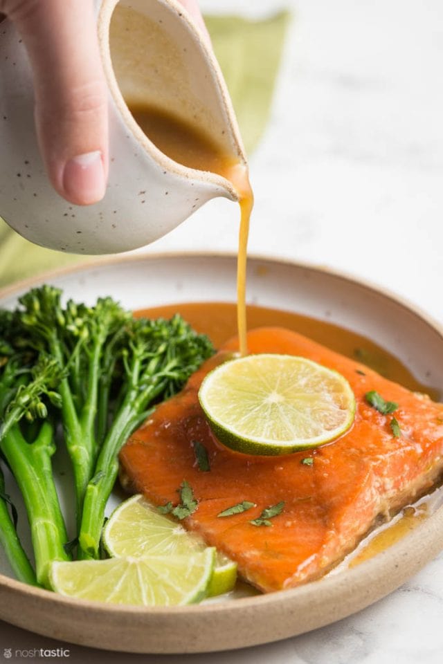 BEST Honey Garlic Salmon (healthy, paleo, gluten free)