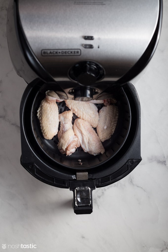 air fryer drawer with chicken wings