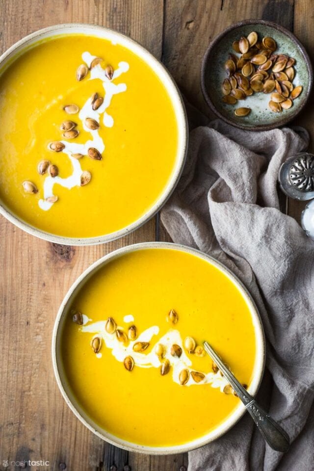 Easy Instant Pot Pumpkin Soup - Quick and Healthy! - Noshtastic