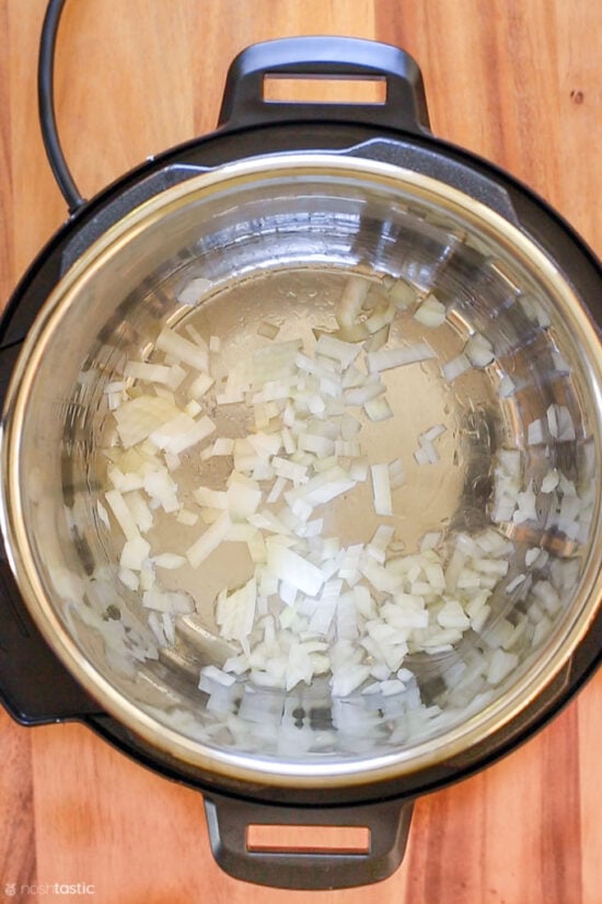Instant pot onions for risotto