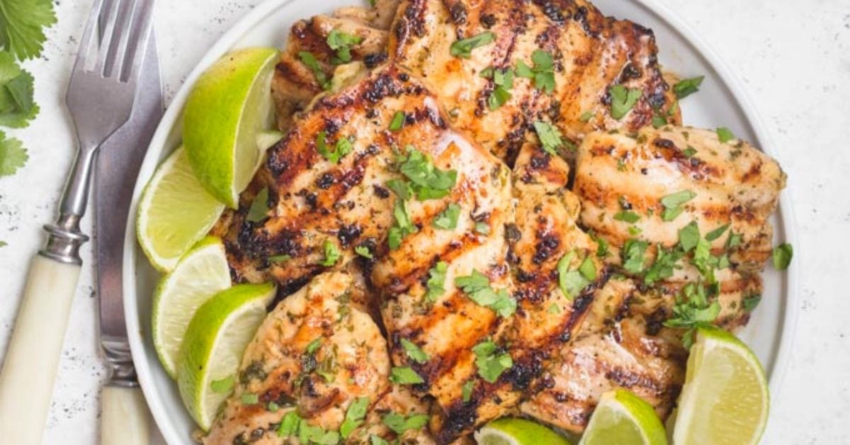 Cilantro Lime Chicken (Keto, Low Carb, Paleo & Whole30) Noshtastic