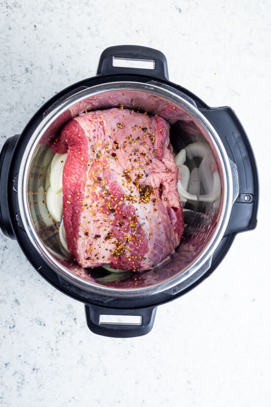 Beef in a pressure cooker