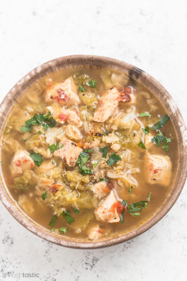 Keto Cabbage Soup - Noshtastic