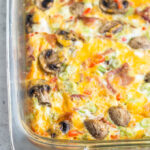 breakfast casserole with mushrooms