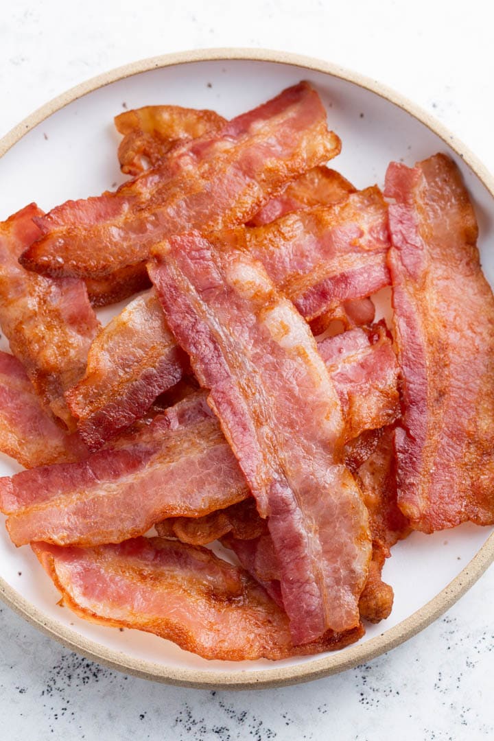 Air Fryer Bacon - Noshtastic